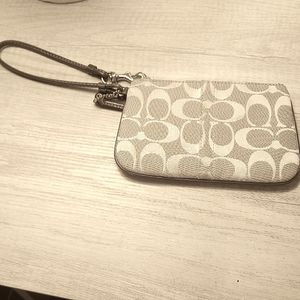 Gray Coach Wristlet